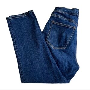 Abercrombie & Fitch Womens Dark Wash Ultra High Rise Ankle Straight Jeans 10